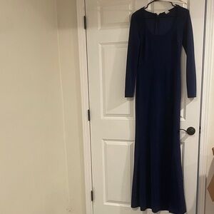 Windsor Navy Blue Long Sleeve Dress